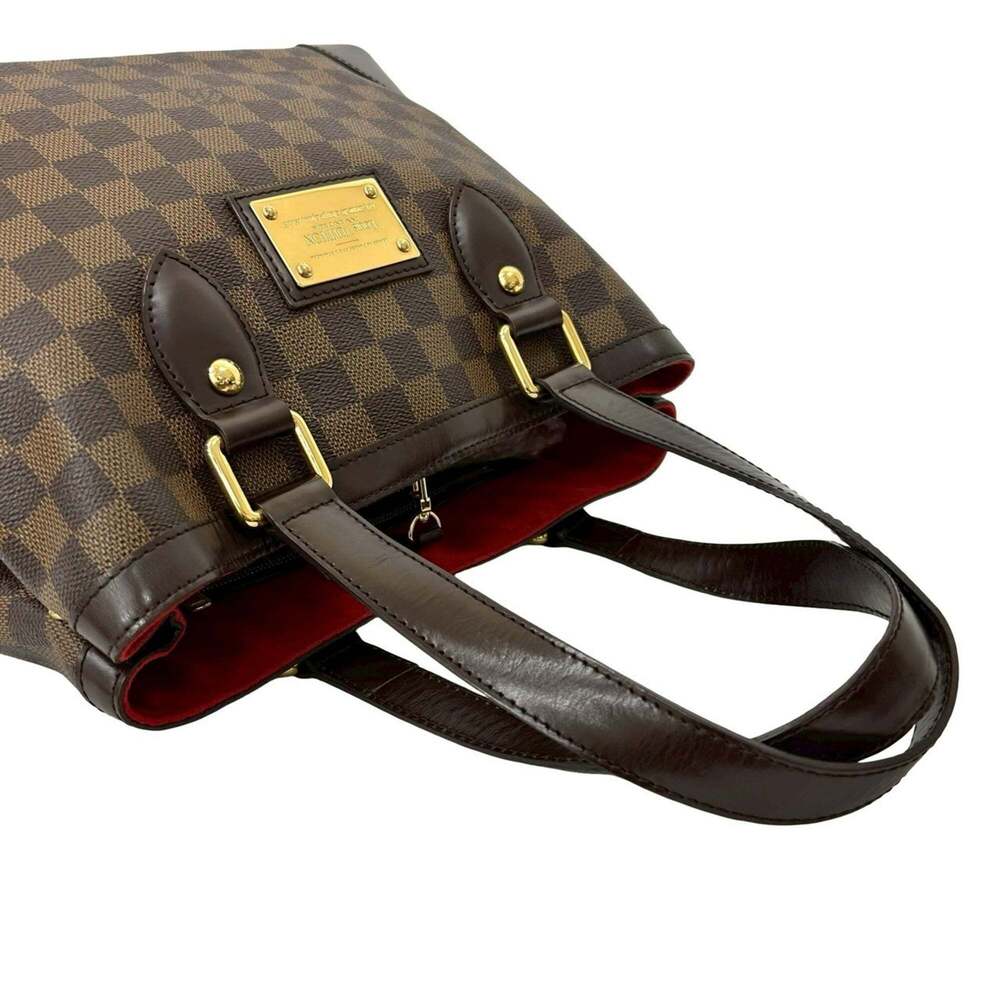 LOUIS VUITTON Brown Damier Leather Tote Bag - Picture 4 of 10